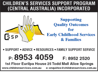 Children?s Services Support Program (Central Australia) Incorporated - Child Care 1