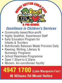 Mount Hutton Child Care Centre & Pre-school - Child Care 1