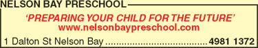Nelson Bay Preschool - Child Care 1